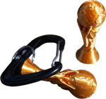 World Cup Style Trophy Keychain