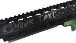 Customized Carbon Fiber M-LOK Rail Cover